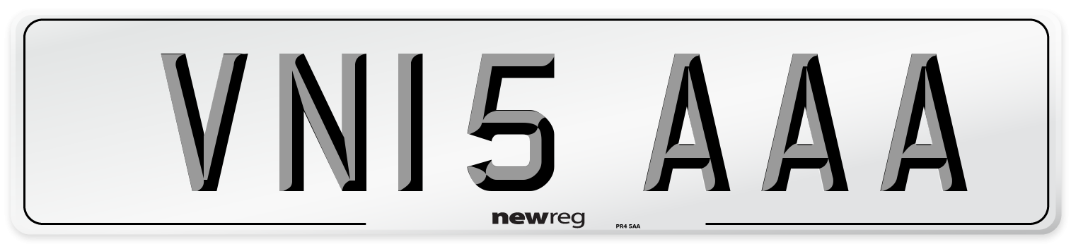 VN15 AAA Number Plate from New Reg